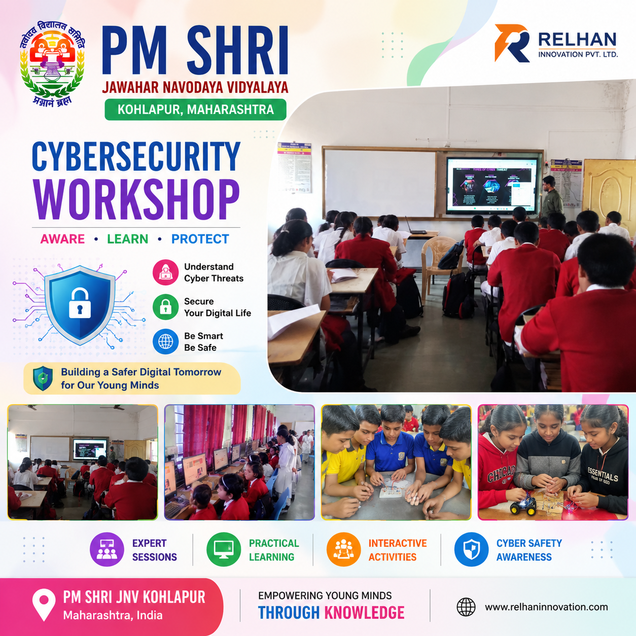 PM SHRI JNV Kohlapur, Maharashtra — Cybersecurity Workshop