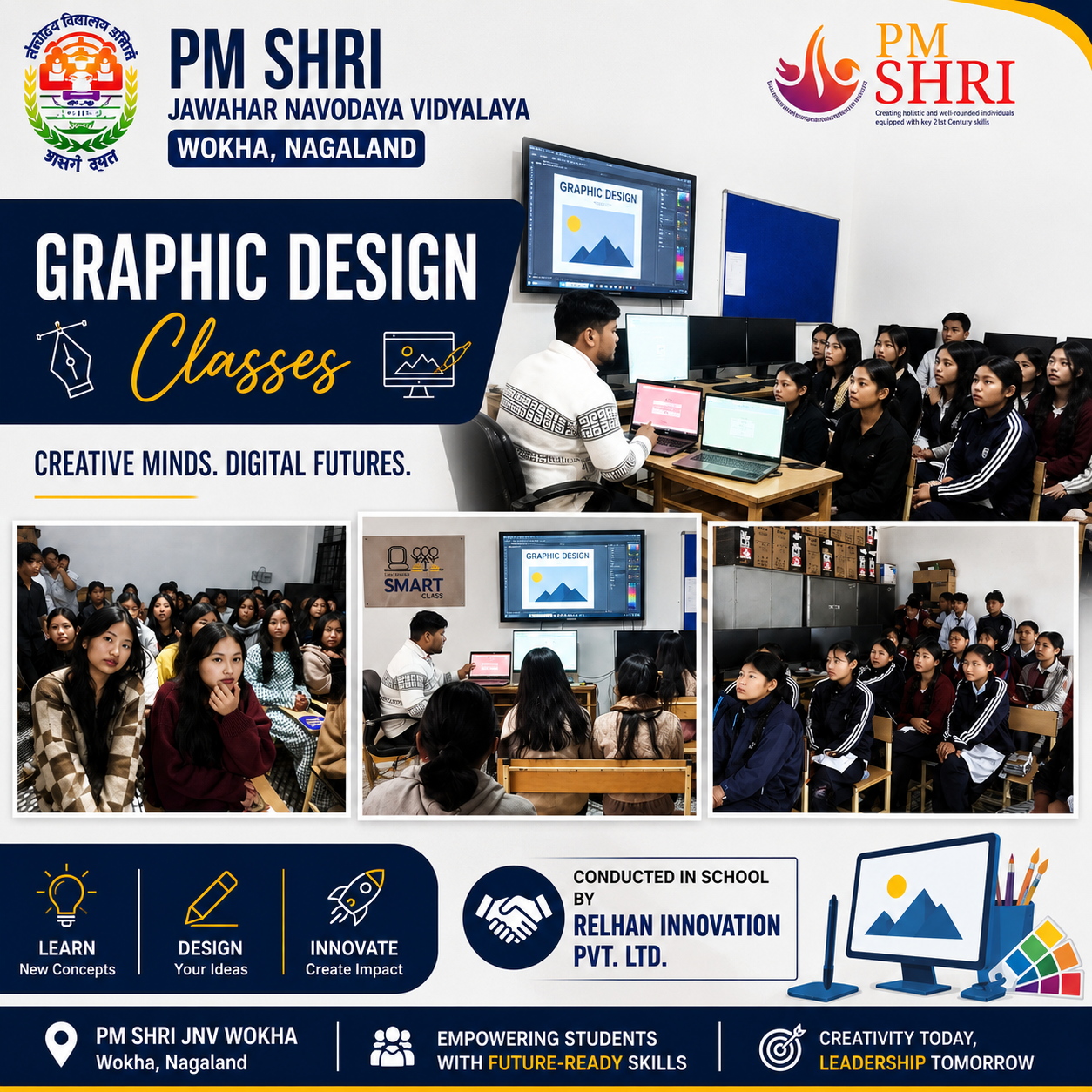 PM SHRI JNV Wokha, Nagaland — Graphic Design Classes