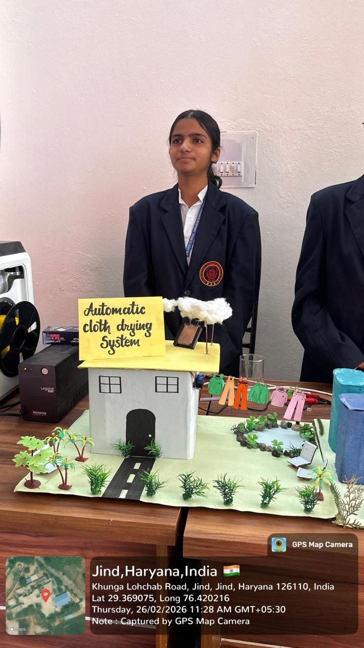 Students at a Relhan Innovation workshop or exhibition
