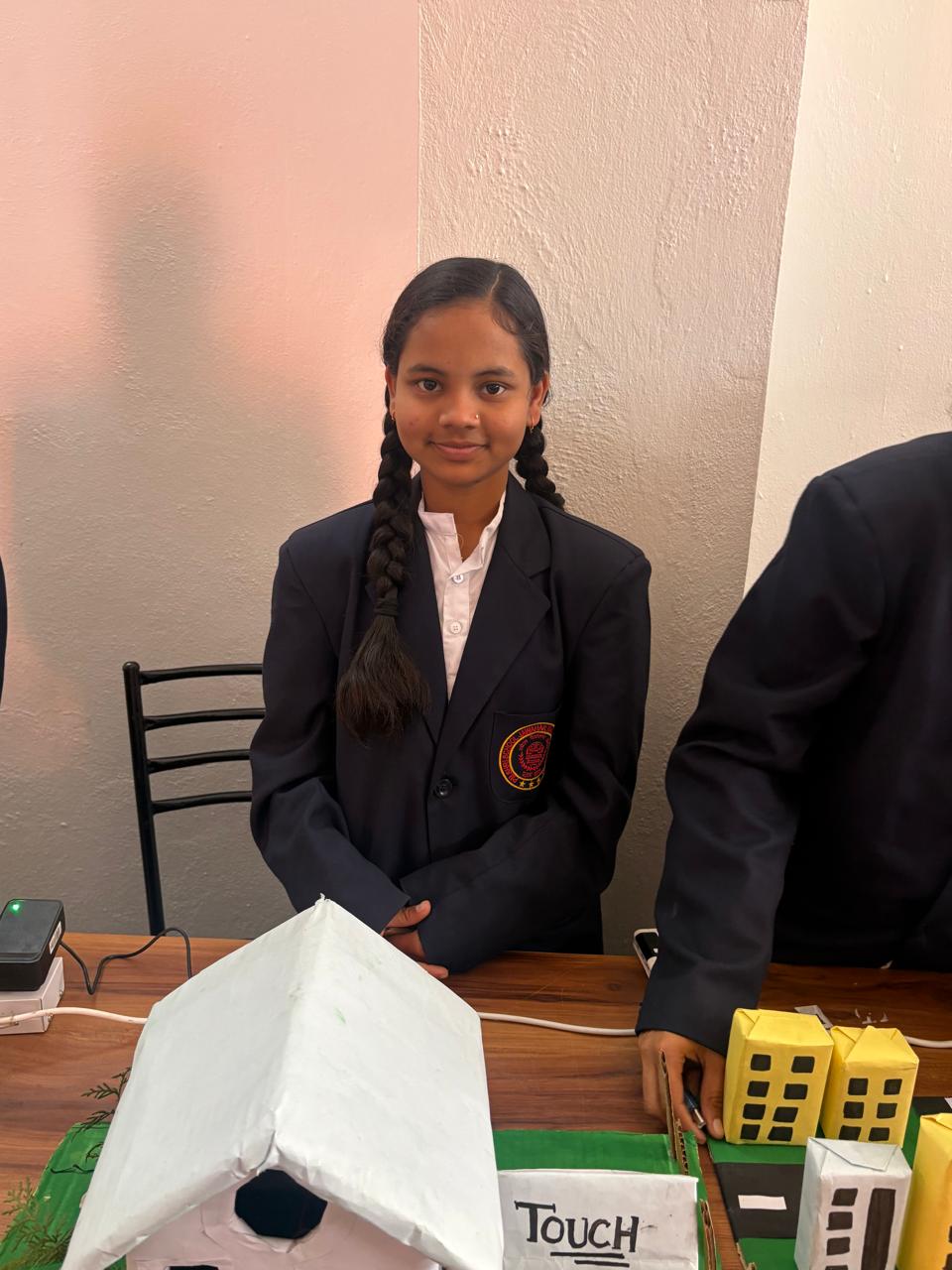 Students at a Relhan Innovation workshop or exhibition