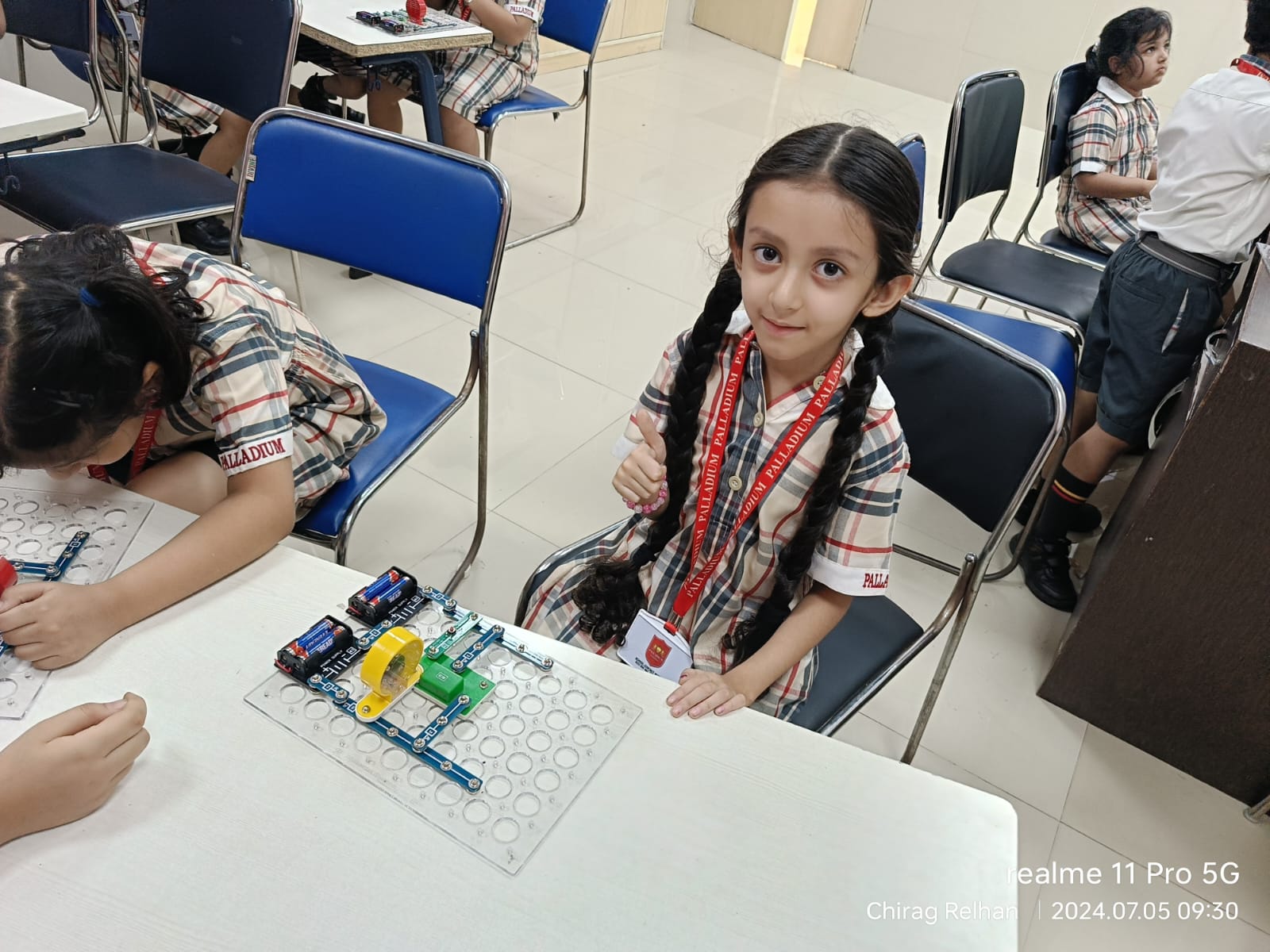 Students at a Relhan Innovation workshop or exhibition