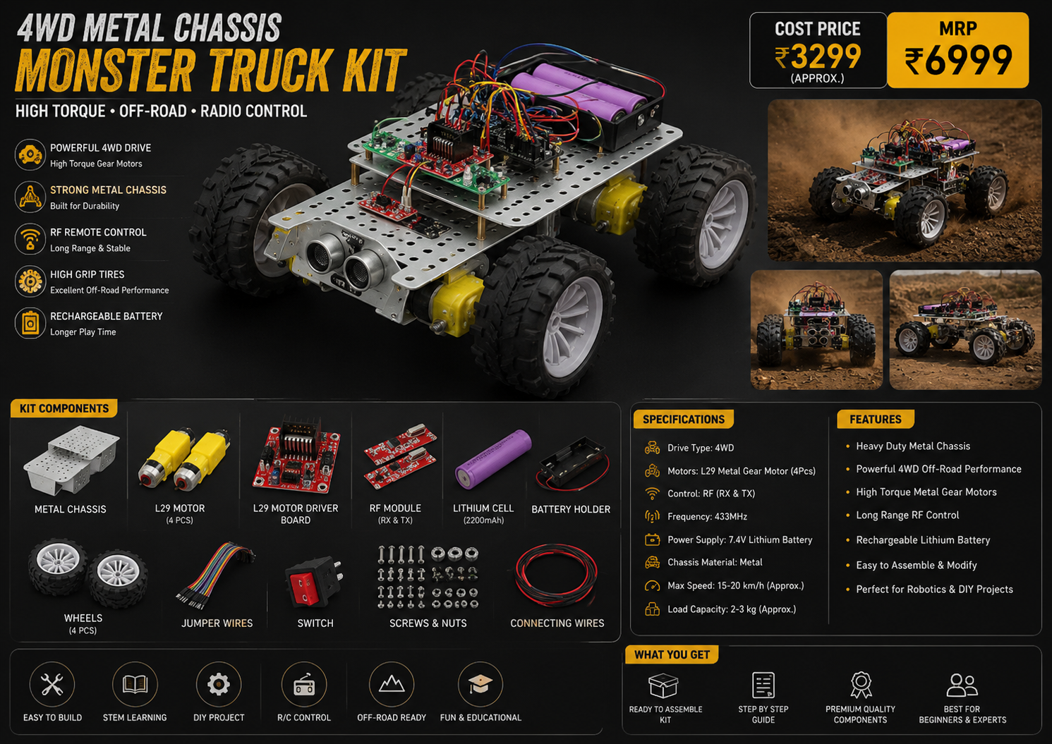 4W Metal Car Kit